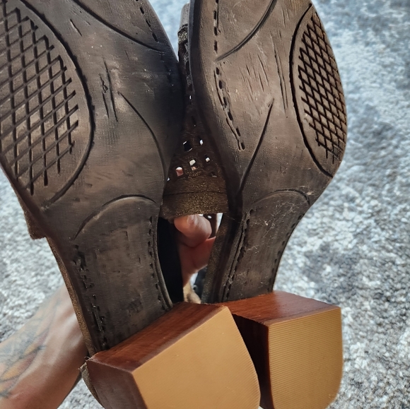 OTBT Bronze Metaphor Heeled Sandal Size 7.5 - Picture 7 of 8